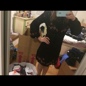 Dex Long Sleeve Flower Lace Dress